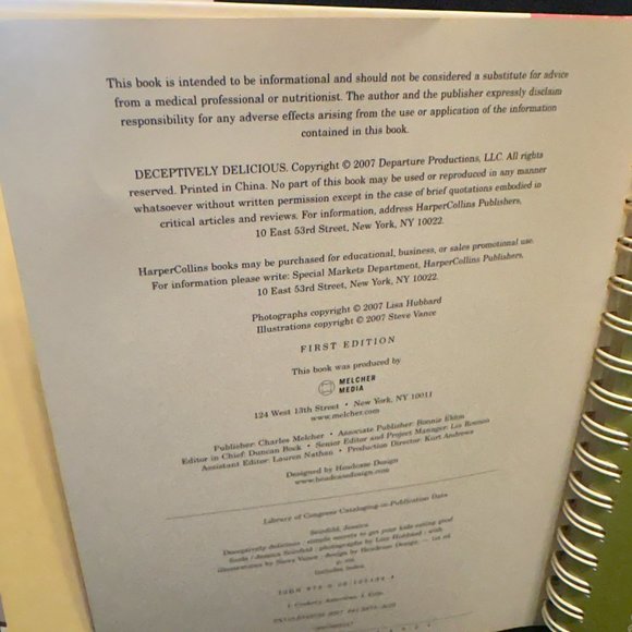 Cookbook by Jessica Seinfeld Deceptively Delicious Spiral Bound - Picture 8 of 9